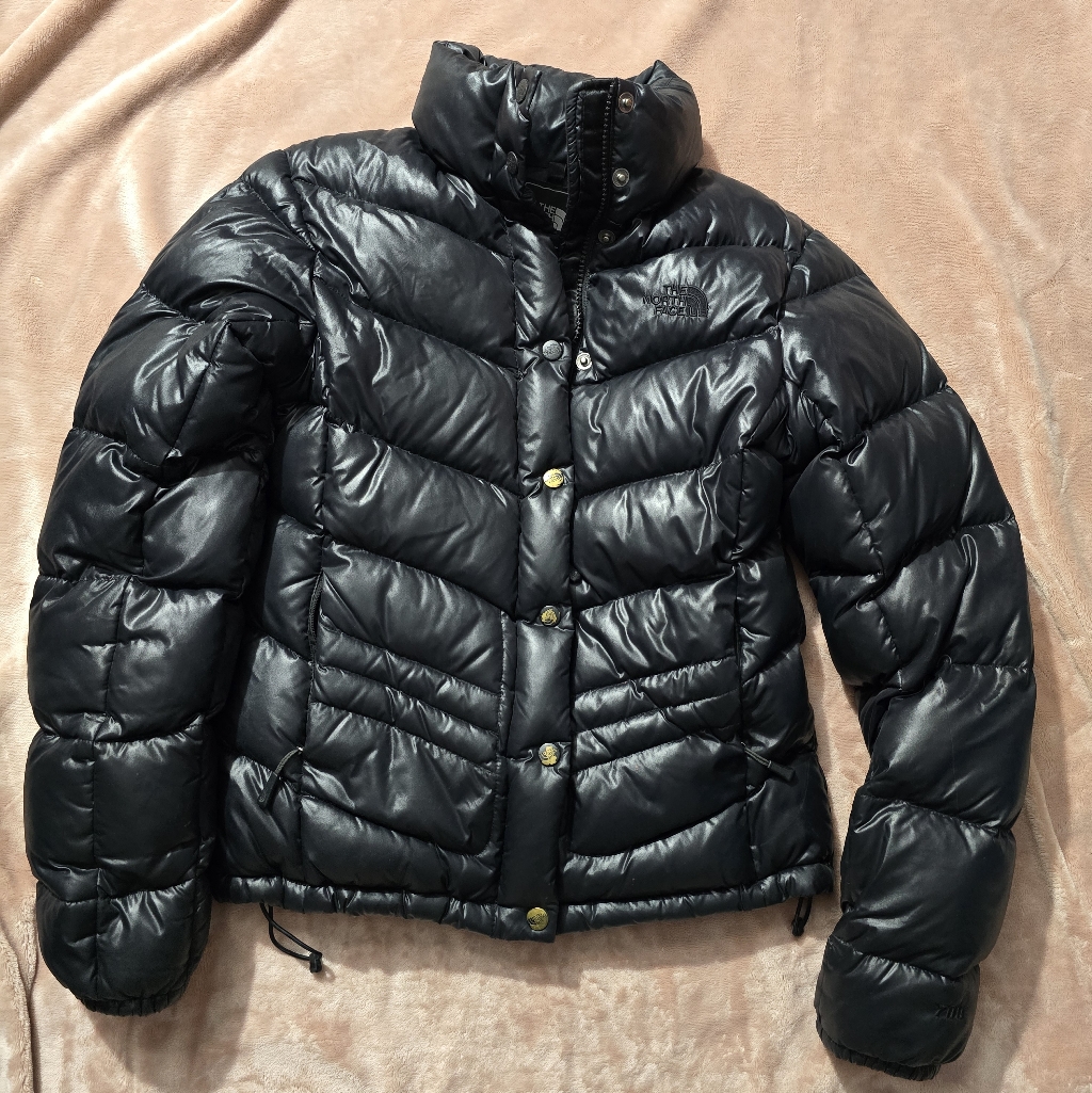 The North Face 700 Down Fill Black Puffer Jacket Coat Winter Extra Warm Small